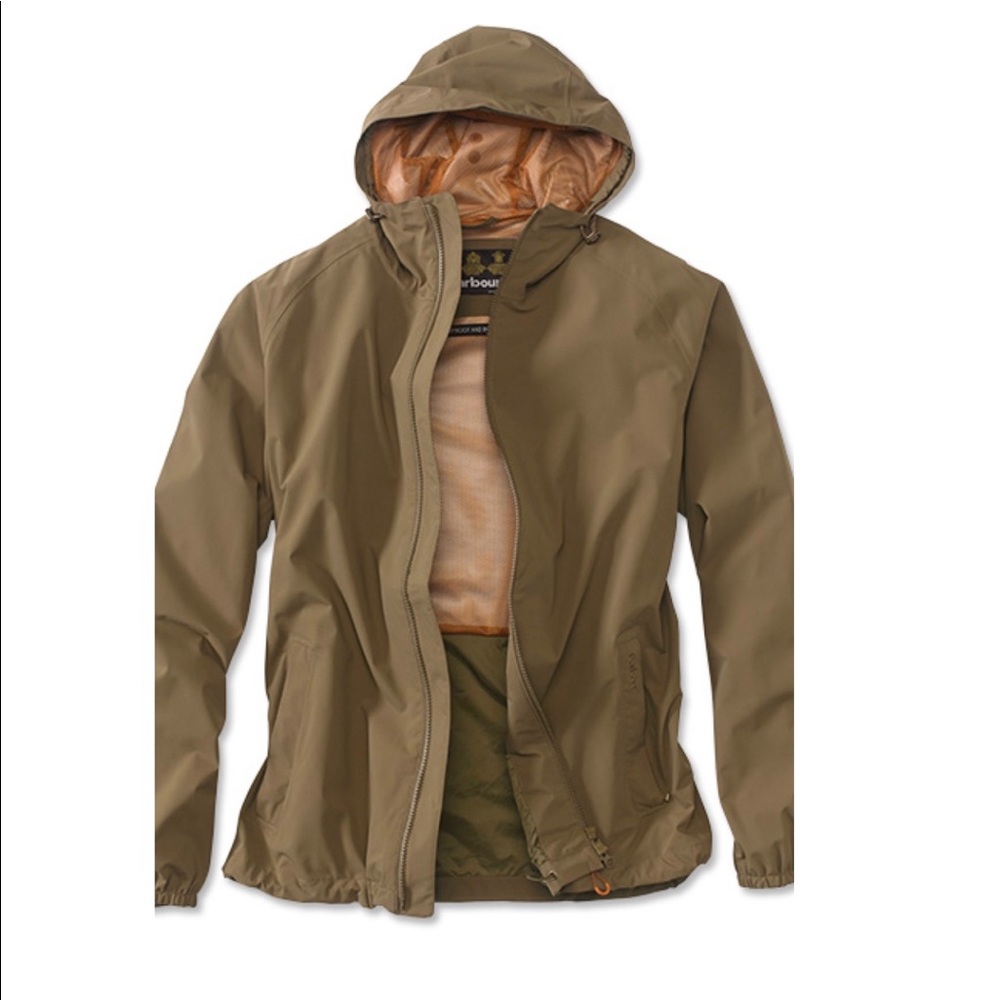 Barbour Irvine Waterproof Jacket in Clay Med $279